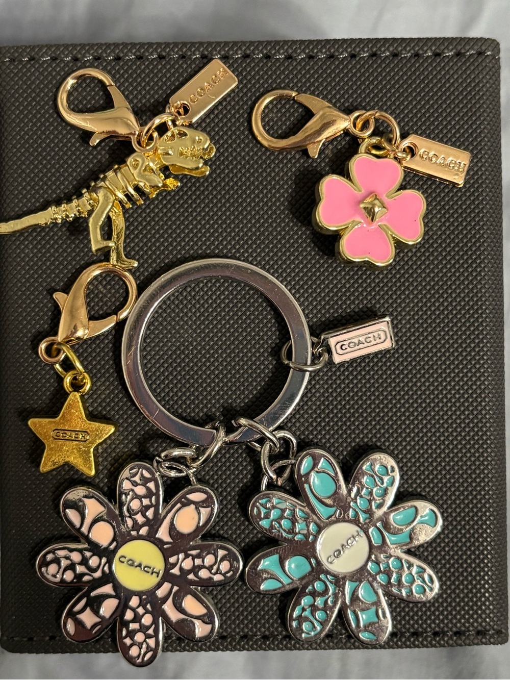 Lot of Authentic Repurposed Coach Charms Keychains - Picture 3 of 3